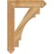 Ekena Millwork Merced Arts & Crafts Rough Sawn Bracket, Western Red Cedar, 4"W x 22"D x 30"H BKT04X22X30MRC03RWR - alternate 2